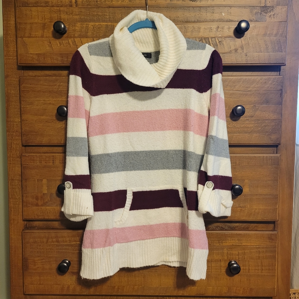 Style & Co striped sweater size small